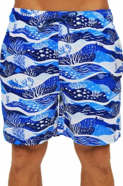 Boardshorts|Coast Mens Deep Sea Swim Short Blue
