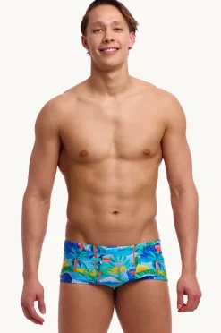 Trunks|Funky Trunks Mens Duuude Trunk Blue/multi