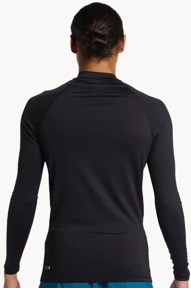 Rashies|Quiksilver Mens Everyday Long Sleeve Suntop Black