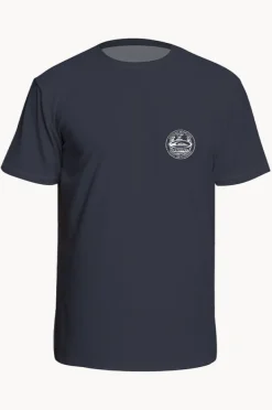 Rashies|Quiksilver Mens Everyday Surf Short Sleeve Suntop Ink