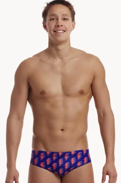Briefs|Funky Trunks Mens Flash Brief Navy/red