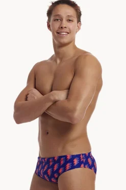 Briefs|Funky Trunks Mens Flash Brief Navy/red