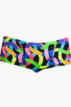 Trunks|Funky Trunks Mens Got Worms Trunk Black/multi