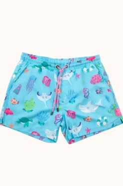 Boardshorts|Skwosh Mens Great Barrier Reef 2.0 Boardshort Baby Blue