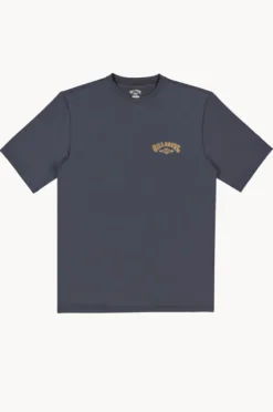 Rashies|Billabong Mens Heritage Arch Short Sleeve Suntop Midnight