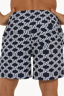 Boardshorts|Coast Mens Hugo Swim Short Navy/white
