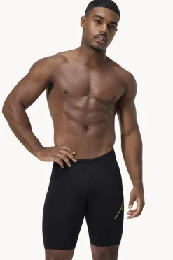 Jammers|Speedo Mens Hyperboom Placement Jammer Black/yellow