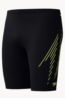 Jammers|Speedo Mens Hyperboom Placement Jammer Black/yellow
