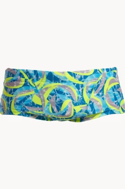 Trunks|Funky Trunks Mens Ice Slicer Trunk Blue/yellow