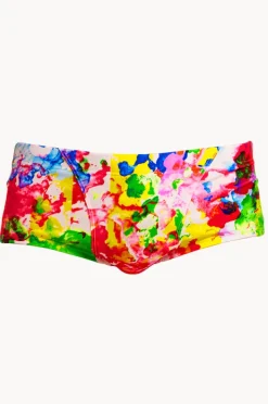 Trunks|Funky Trunks Mens Ink Jet Trunk Multi