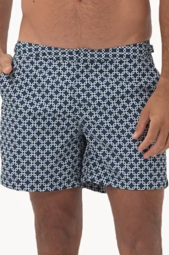 Boardshorts|Coast Mens Iris Square Swim Short Navy