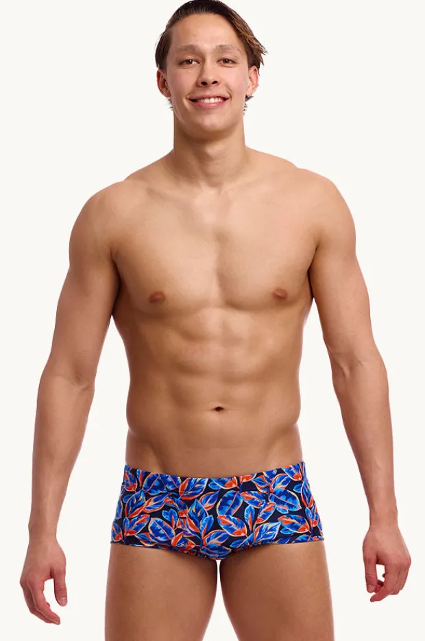 Trunks|Funky Trunks Mens Leaf Blower Trunk Navy/orange