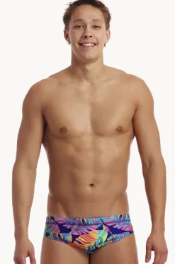 Briefs|Funky Trunks Mens Leaving Today Brief Navy/multi