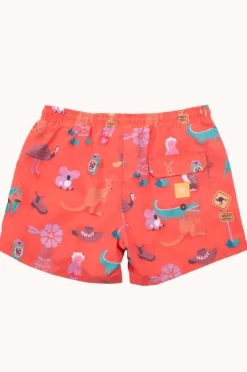 Boardshorts|Skwosh Mens Outback Jack 2.0 Boardshort Rust