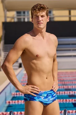 Trunks|Funky Trunks Mens Pace Racer Trunk Blue