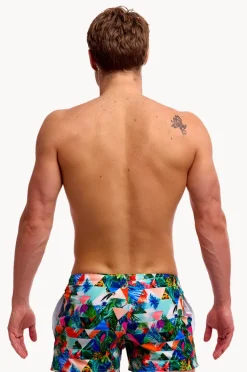 Boardshorts|Funky Trunks Mens Palm Prism Shorty Short Multi