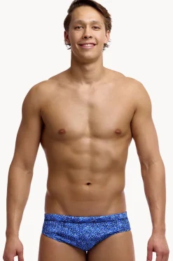 Briefs|Funky Trunks Mens Pebble Beach Brief Blue