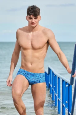 Trunks|Funky Trunks Mens Pebble Beach Trunk Blue