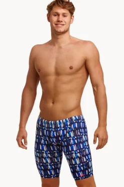 Jammers|Funky Trunks Mens Perfect Teeth Jammer Perfect teeth navy/white