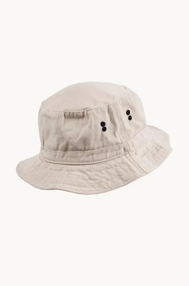 Headwear|Cherry Red Mens Plain Bucket Hat Stone