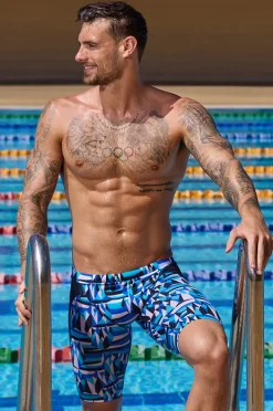 Jammers|Funky Trunks Mens Polar Caps Jammer Navy/blue