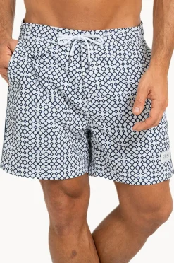 Boardshorts|Coast Mens Portofino Boardshort Navy/White