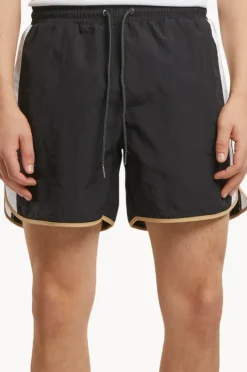 Boardshorts|Urban Classics Mens Retro Swim Short Black