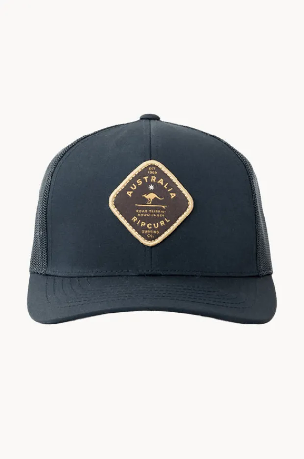Headwear|Rip Curl Mens Road Trippin Trucker Cap Black