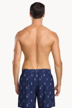 Boardshorts|Speedo Mens Sail Boat Shorties Boardshort Denim