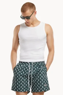 Boardshorts|Urban Classics Mens Seahorse Swim Short Dark green