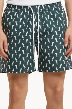 Boardshorts|Urban Classics Mens Seahorse Swim Short Dark green