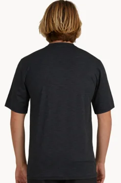 Rashies|Billabong Mens Shoreline Suntop Black