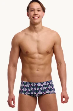 Trunks|Funky Trunks Mens Sitting Duck Trunk Navy/white