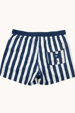 Boardshorts|Skwosh Mens Sorrento Stripe Boardshort Navy/White