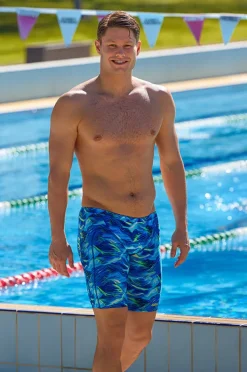 Jammers|Funky Trunks Mens Storm Chaser Jammer Blue/Yellow