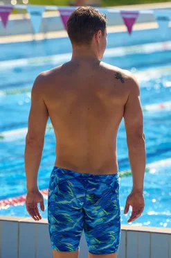 Jammers|Funky Trunks Mens Storm Chaser Jammer Blue/Yellow