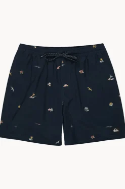 Boardshorts|Quiksilver Mens Surfsilk Mix 17" Volley Boardshort Dark navy