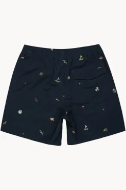 Boardshorts|Quiksilver Mens Surfsilk Mix 17" Volley Boardshort Dark navy