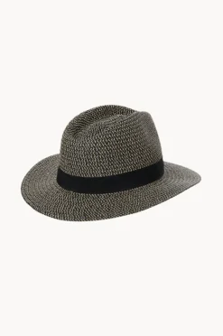 Headwear|Rigon Mens The Franky Braid Adjustable Fedora Black