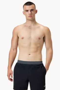 Boardshorts|Speedo Mens The Lookout Solid 16" Volley Boardshort Black