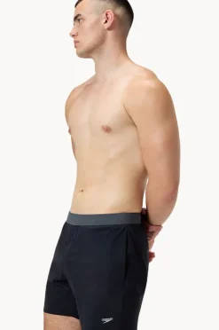 Boardshorts|Speedo Mens The Lookout Solid 16" Volley Boardshort Black