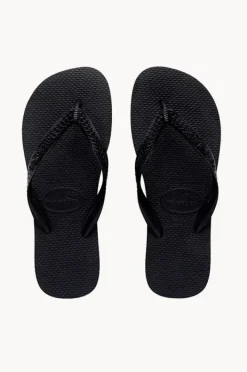 Footwear|Havaianas Mens Top Classic Thong Black