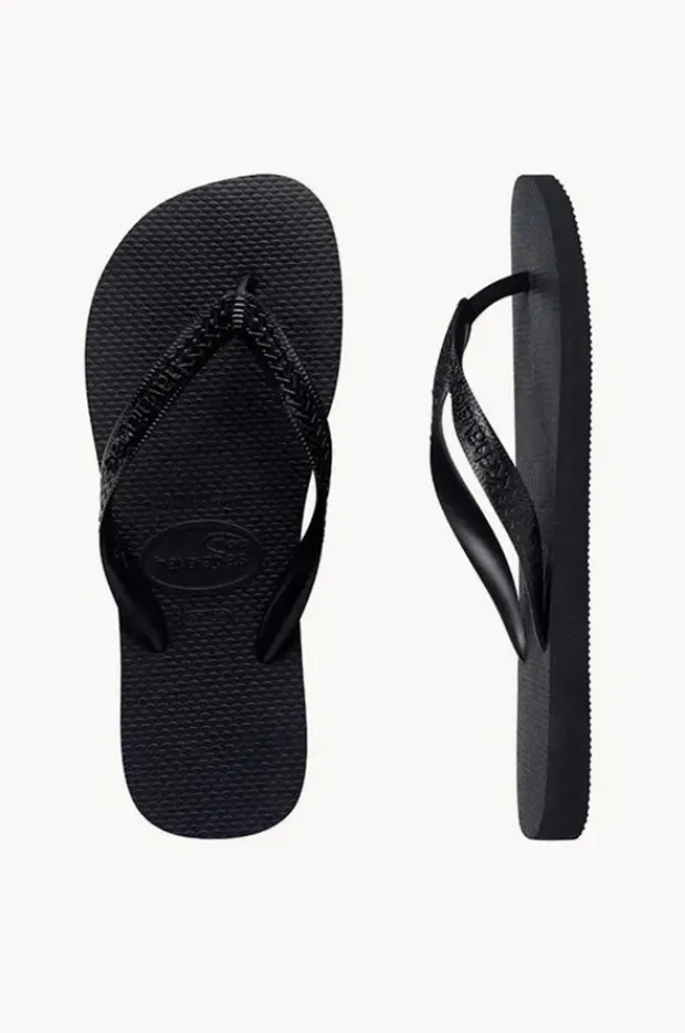 Footwear|Havaianas Mens Top Classic Thong Black