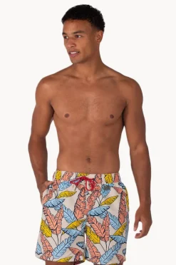 Boardshorts|Coast Mens Tropical Leaf Boardshort Multi