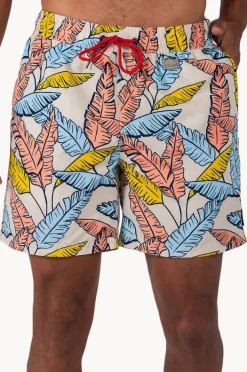 Boardshorts|Coast Mens Tropical Leaf Boardshort Multi