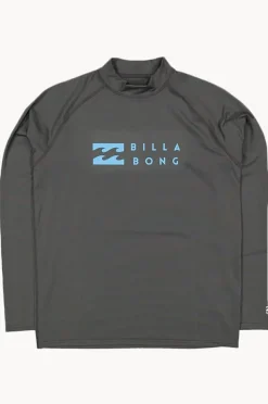 Rashies|Billabong Mens Union Long Sleeve Suntop Black