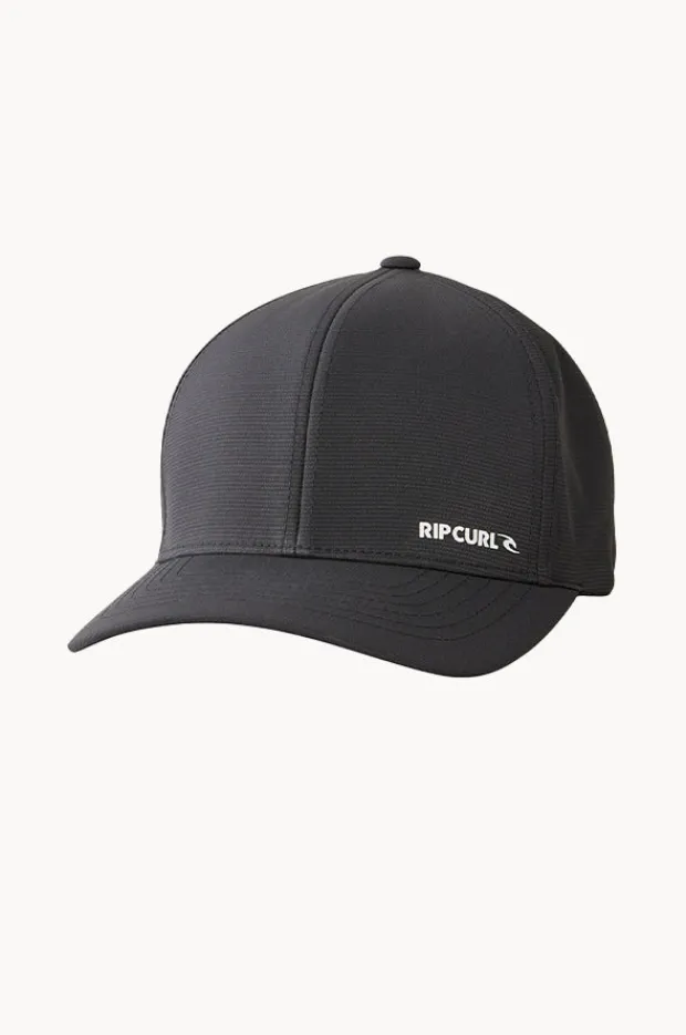 Headwear|Rip Curl Mens Vaporcool Phaser Flexfit Cap Black