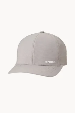 Headwear|Rip Curl Mens Vaporcool Phaser Flexfit Cap Stone