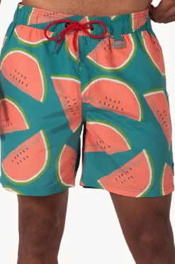 Boardshorts|Coast Mens Watermelon Boardshort Green/red