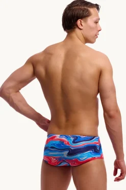 Trunks|Funky Trunks Mens Wave Craze Trunk Blue/red
